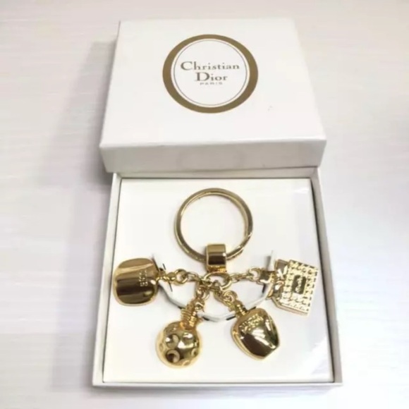 #06 Dior Gold Key & Card Holder with Charms - Picture 3 of 9